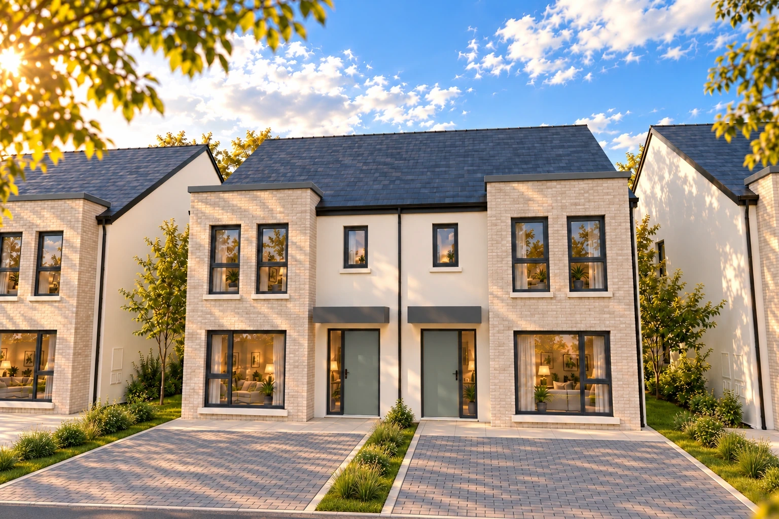 Artist’s impression of Skylark (H3) homes by day
